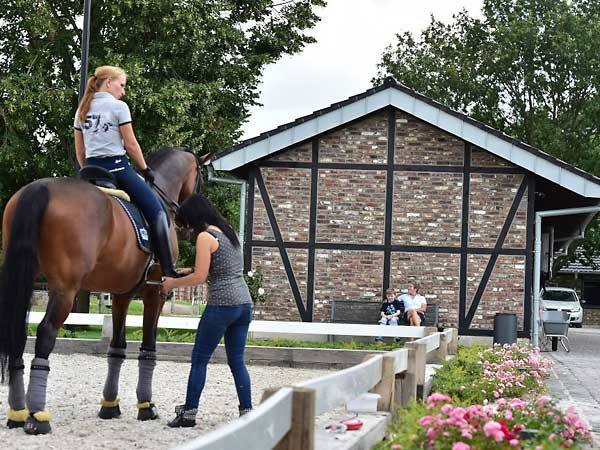 Der Außenplatz der Reitanlage